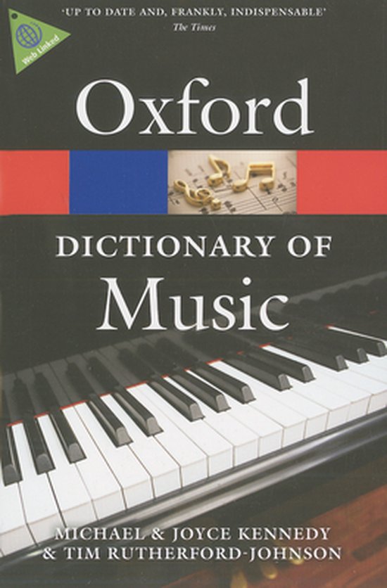 Oxford Dictionary Of Music 6 e - cover