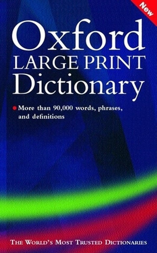 Oxford large print dictionary helen liebeck 9780198606680 boeken bol
