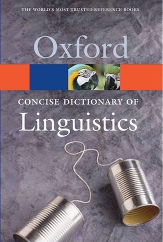 The Concise Oxford Dictionary of Linguistics - cover