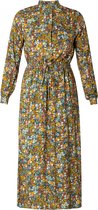 IVY BEAU Zenani Jurk - Petrol/ multi color - maat 46