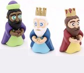 3 Wijzen / Koningen - Casper - Melchior - Balthazar - Kerstfiguurtjes voor kinderen - 5cm