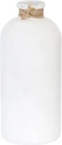 Decoratieve fles wit - ø11x25cm