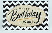 Verjaardag wenskaarten 3D Happy Birthday 6 stuks - Felicitatie kaarten - Gefeliciteerd kaarten