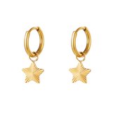 Cecile Star oorbellen Goud - Mari’Fe Jewellery