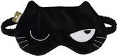 Moses Slaapmasker Ed The Cat 19,5 X 12 Cm Polyester Zwart