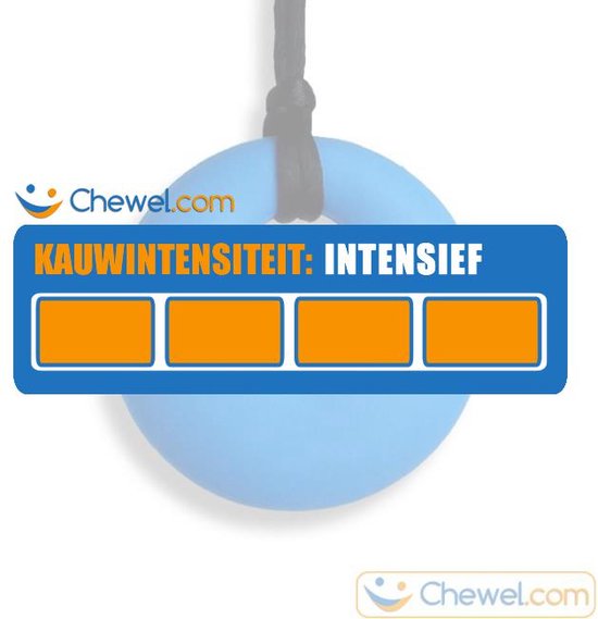 Ronde Bijtketting Kauwketting - Rond - Cirkel - Round - Blauw - Chewel ® van Chewel® — afbeelding 3