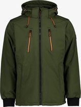 Kjelvik heren softshell jas - Groen - Maat XL - Winddicht - Ademend materiaal