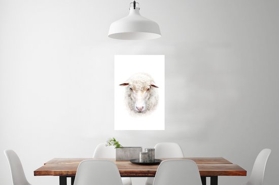 Poster Mouton - Portrait - Laine - 60x90 cm
