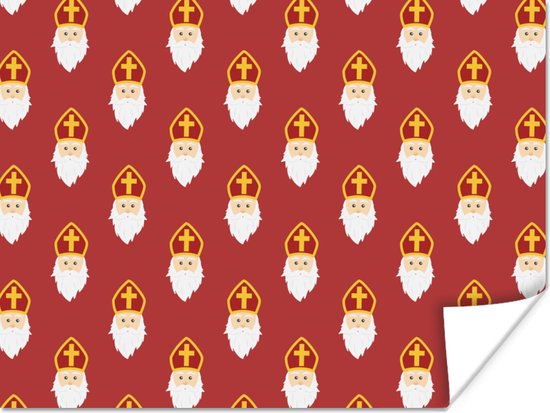 Affiche Sinterklaas decoration - Saint - Enfants - 40x30 cm