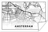 Affiche Plan de la ville - Amsterdam - Pays- Nederland - 180x120 cm XXL