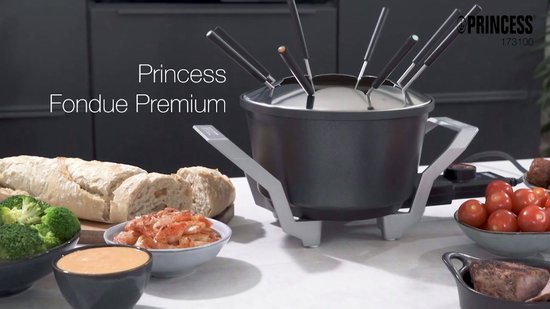 Princess Fonduepan 173100 – Elektrische fondueset - 8 personen - Geschikt  voor kaas,... | bol