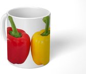 Mok - Twee gekleurde paprika's - 350 ML - Beker