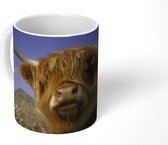 Mok - Schotse Hooglander - Koeienkop - Landschap - Berg - 350 ML - Beker