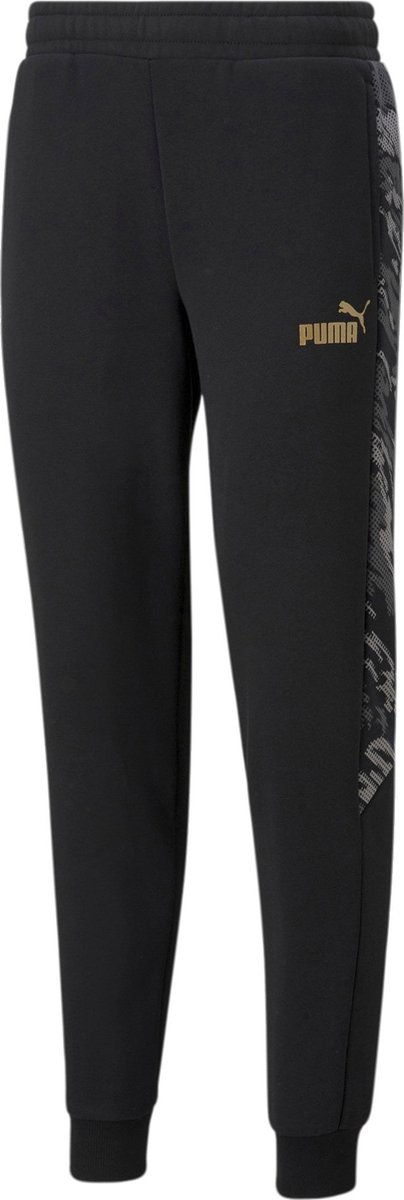 Puma Graphic Joggingbroek FL Broek Mannen Zwart