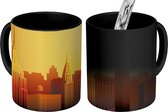 Magische Mok - Foto op Warmte Mok - New York - Tekenen - Skyline - 350 ML