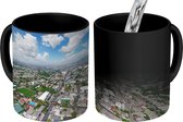 Magische Mok - Foto op Warmte Mok - Panorama van een luchtfoto over San Salvador - 350 ML