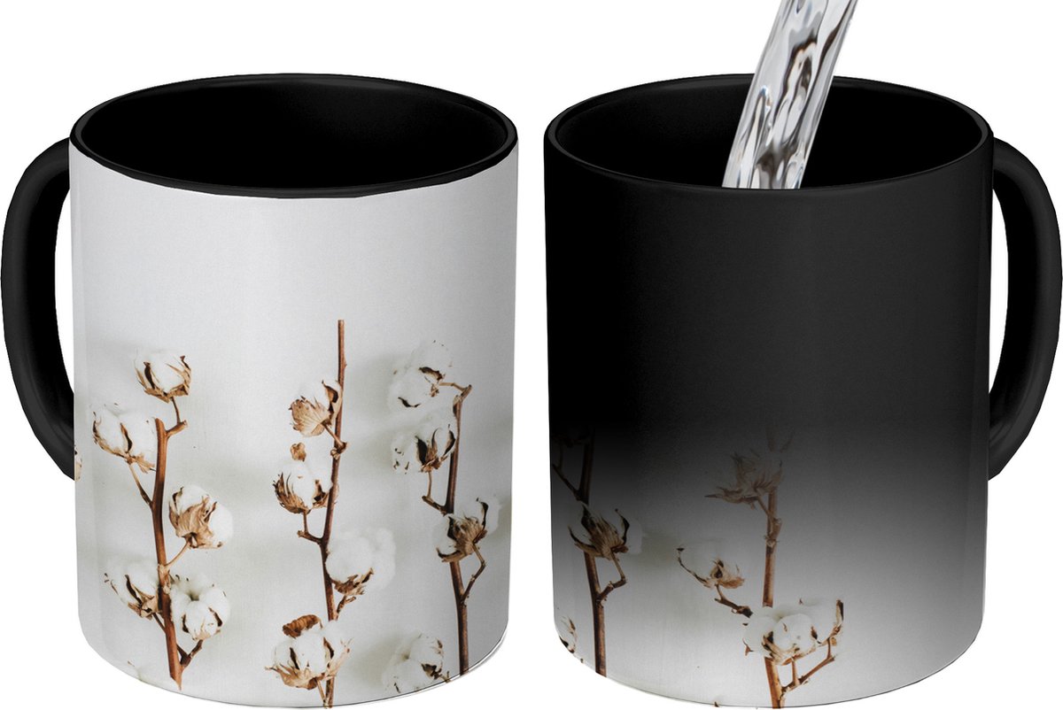 Magische Mok - Foto op Warmte Mokken - Koffiemok - Katoen - Wit - Natuur - Magic Mok - Beker - 350 ML - Theemok