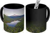 Magische Mok - Foto op Warmte Mok - Vogelperspectief Trillium lake - 350 ML