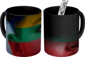 Magische Mok - Foto op Warmte Mokken - Koffiemok - Vlag van Litouwen - Magic Mok - Beker - 350 ML - Theemok