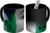 Magische Mok - Foto op Warmte Mokken - Koffiemok - Vlag van Nigeria - Magic Mok - Beker - 350 ML - Theemok