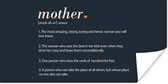Poster Mother - Moederdag - Mama - Quotes - 80x40 cm