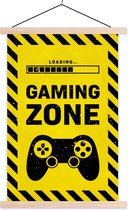 Porte-affiche avec affiche - Affiche scolaire - Gaming - Quotes - Controller - Gaming zone - Game - 120x180 cm - lattes vierges