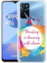 Oppo A16 / A16s Hoesje Painting - Designed by Cazy
