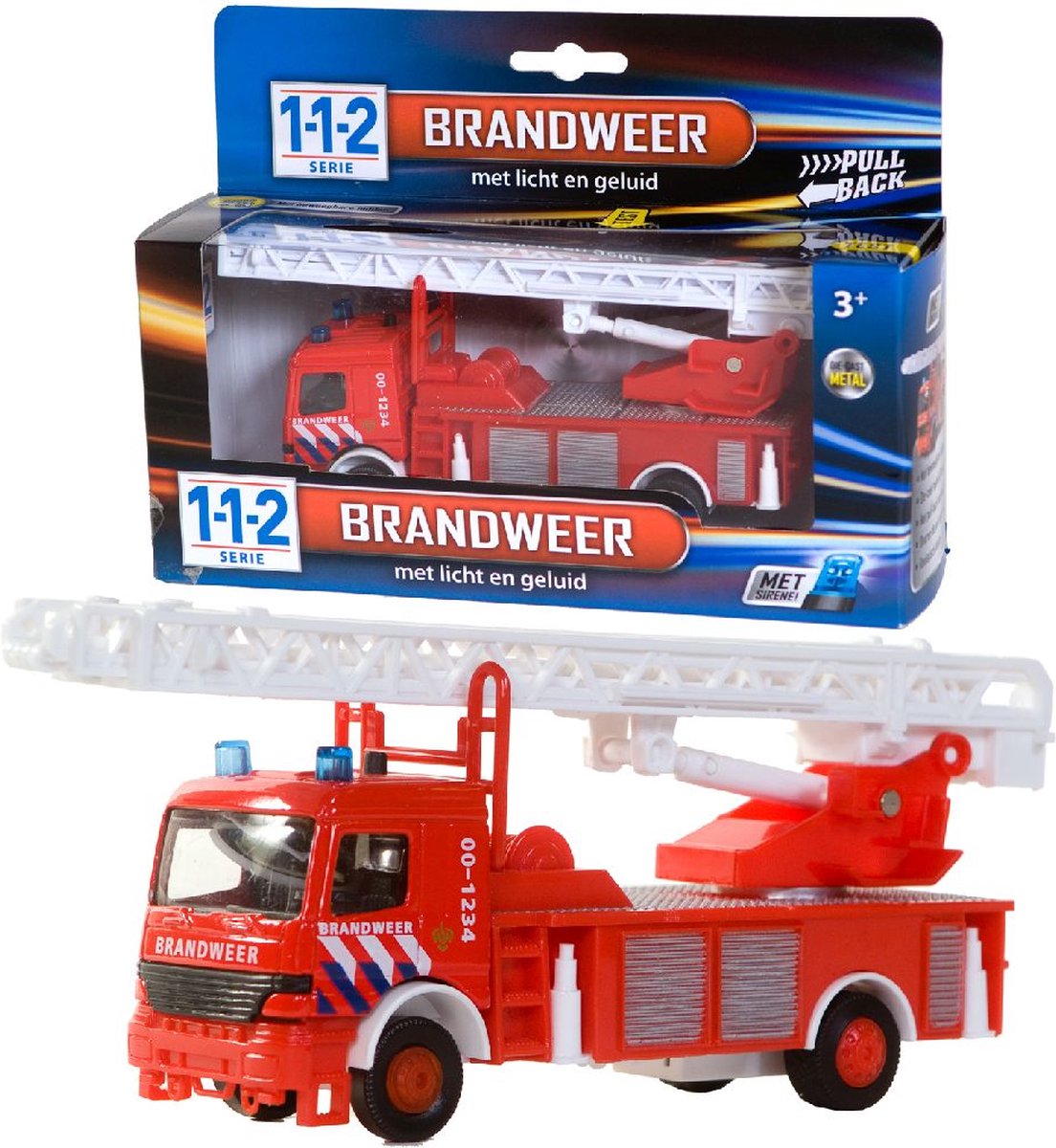 Brandweerauto Op Afstandsbediening 1:12 Voor Kinderen 3 Brandweerslang Interactieve Functies