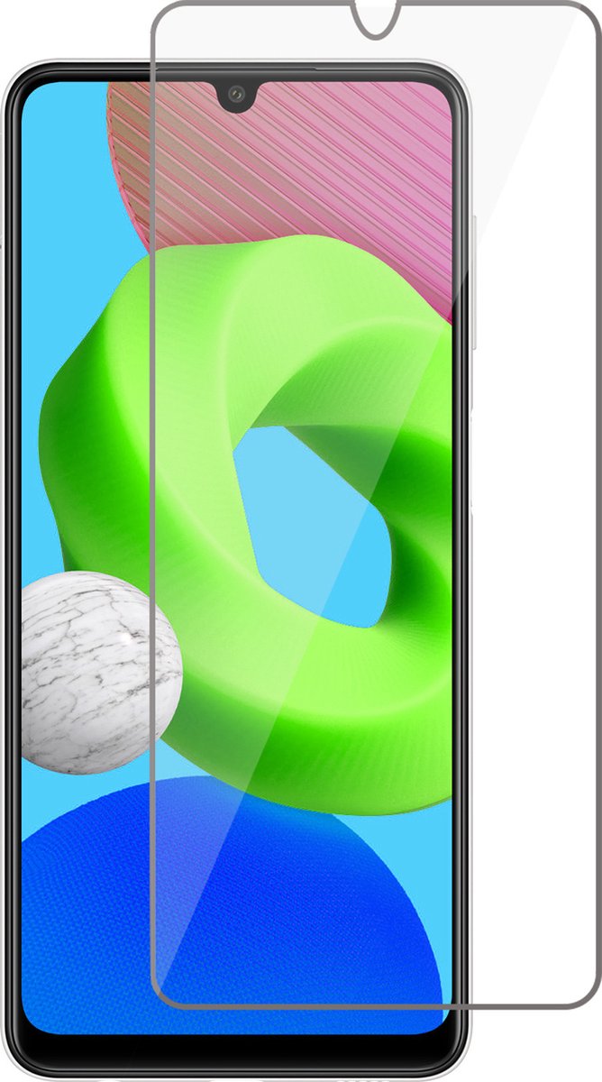 Screenprotector geschikt voor Samsung Galaxy M22 - Beschermglas Screen Protector Glas