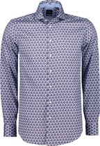 Jac Hensen Overhemd - Modern Fit - Bordeaux - 3XL Grote Maten