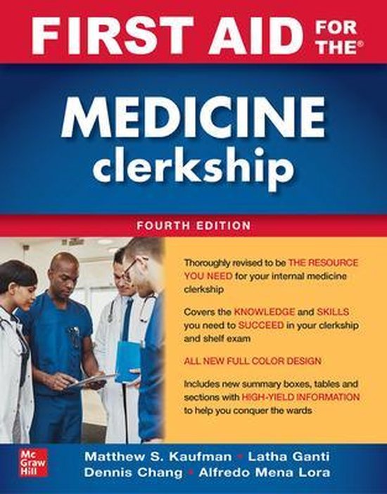 First Aid for the Medicine Clerkship, Fourth Edition 9781260460629