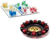 Afbeelding van het spelletje Relaxdays 2-delige drankspel set - drinkspel roulette - drinking ludo - dobbelstenen