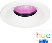 White and Color Ambiance Philips HUE GU10 - Inbouwspot - Bluetooth - Straalwater dicht IP65 - Inbouw Rond - Wit - Diameter 83 mm - Inbouwdiepte 80 mm