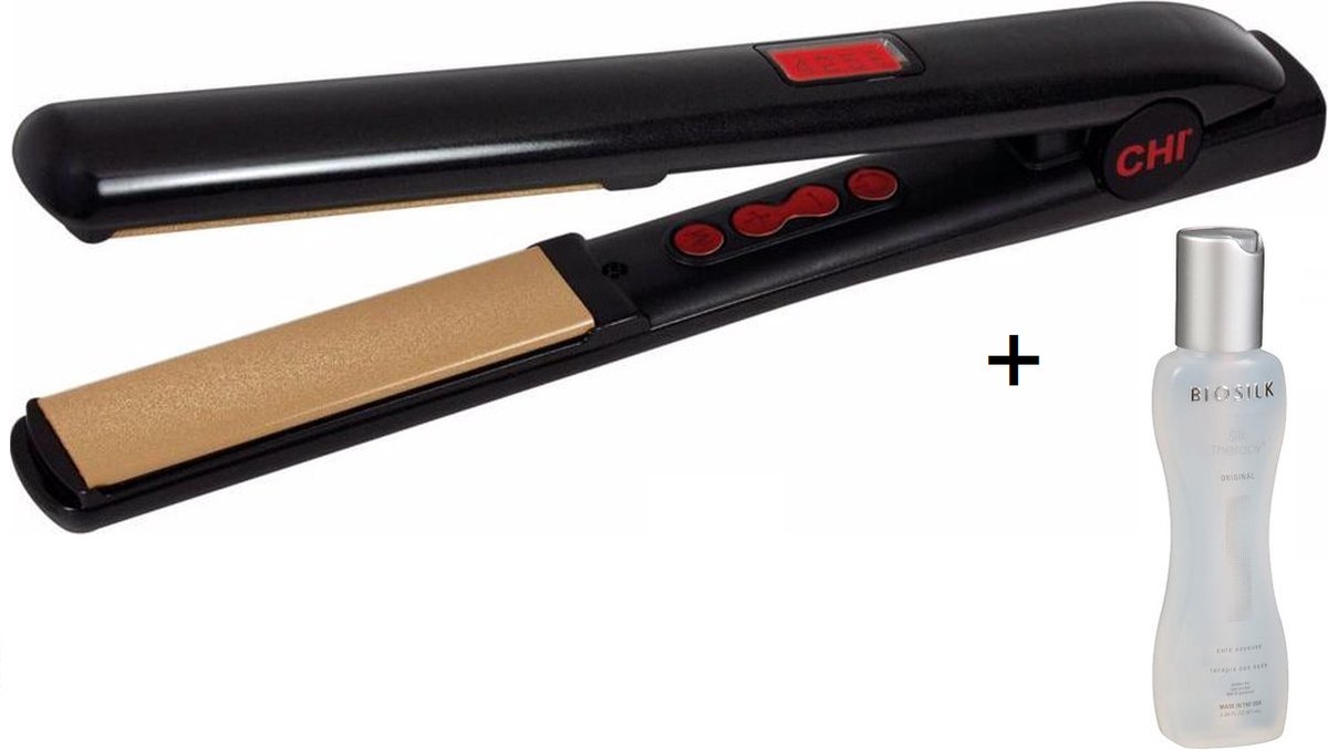 CHI G2 Stijltang Matt Zwart + Gratis Biosilk Silk Therapy - CHI - €149,00