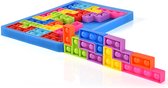 Pop it fidget toys -Fidget Toy Pop it puzzel-pop it fidget toys-tetris puzzel 27 stuks - IQ puzzel-IQ smart toys- pop it puzzel - fidget puzzel-Sinterklaas cadeatjes-kerstcadeatjes -Regenboog