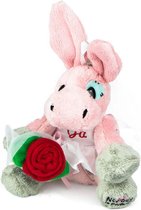 Ezel Bruid outfit pluche knuffel 30 cm | Donkey Plush Toy | Ezeltje peluche knuffel | Knuffeldier voor kinderen