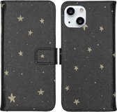 iMoshion Design Softcase Book Case iPhone 13 hoesje - Stars Gold