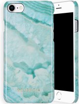 Selencia Maya Fashion Backcover iPhone SE (2022 / 2020) / 8 / 7 / 6(s) hoesje - Agate Turquoise