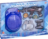 Ariko Luxe Politie speelset | 7-delig | Politiehelm | Handboeien | Politiepenning | Kompass | Speelmitrailleur |  Verrekijker