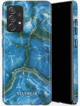 Selencia Maya Fashion Backcover Samsung Galaxy A52(s) (5G/4G) hoesje - Onyx Blue