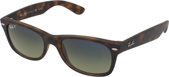 Ray-Ban RB2132 894/76 - New Wayfarer (Classic) - zonnebril - Tortoise / Blauw-Groen Gradiënt - Gepolariseerd - 55mm — afbeelding 5