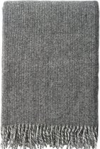 Klippan - Plaid - Deken - Shimmer - 100% wol - Grey - Grijs 130cm x 200cm