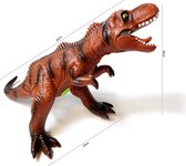 Giganotosaurus - maakt dino geluiden - Speelgoed dinosaurus 50 cm - zacht rubber - Dinoworld (incl. batterijen)