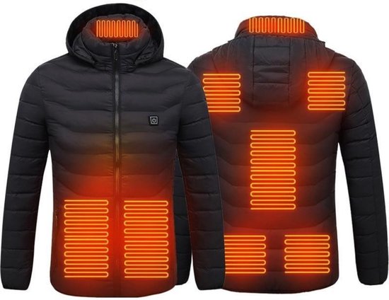 Noiller® Verwarmde jas - Winterjas - Verwarmde kleding - Jas met verwarming  - Zwart - XS | bol.