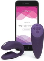 WE-VIBE Chorus Koppel Vibrator met Squeeze Control - Paars - Duo Vibrator voor hem en haar - Oplaadbaar - met App Bediening