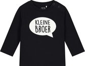 Prénatal baby shirt - Kleine broer - maat 68 - zwart