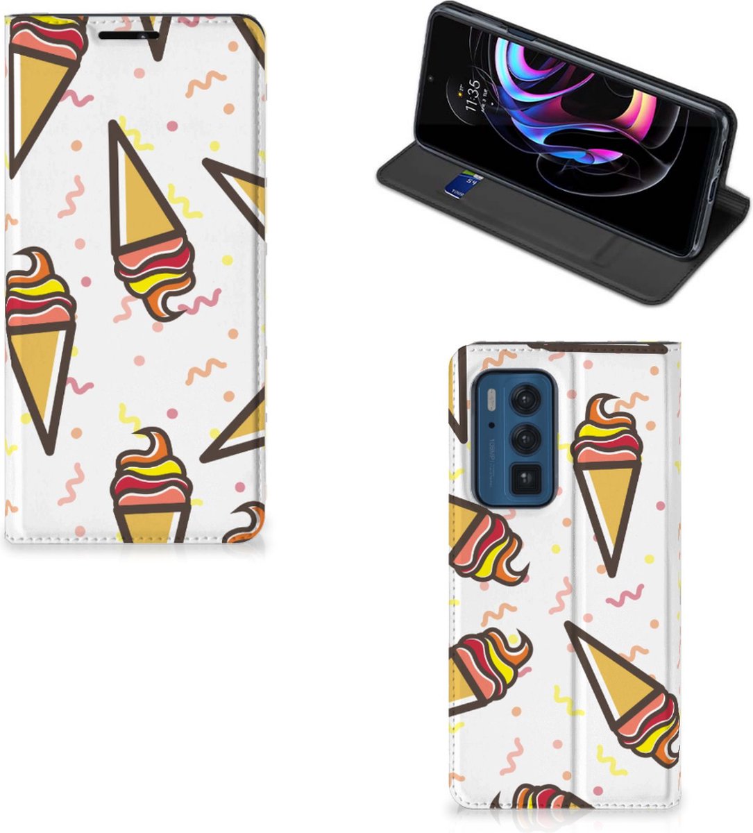 Motorola Edge 20 Pro Flip Style Cover Icecream