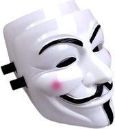 Anonymous Masker - Wit - V for Vendetta - Guy Fawkes - Halloween - Carnaval - 4 stuks