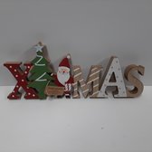 doos Een goede vriend synoniemenlijst Kerst decoratie - Houten staande letters Xmas | bol.com