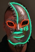 24Gadgets - MAAN masker - Verkleedmasker - Halloween masker - LED Masker - Purge masker - lichtgevend masker